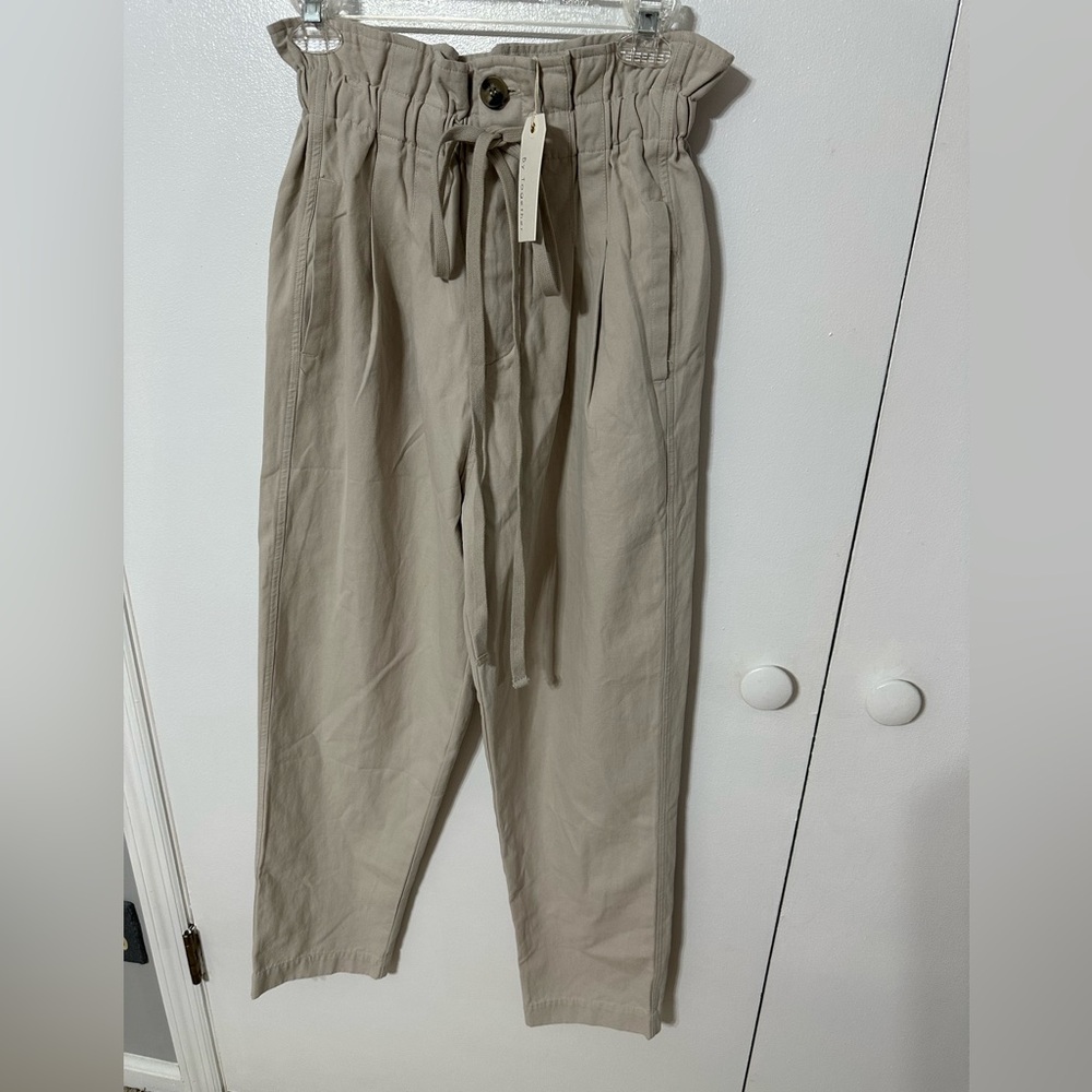By Together khaki pants with Paper Bag Waist